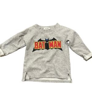 Alpha Batman Boys Gray Graphic Crewneck Sweatshirt Size 4 Korea